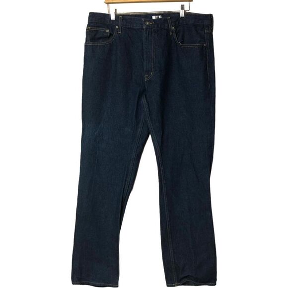 City Streets Dark Wash Slim Straight Jeans - Picture 1 of 6